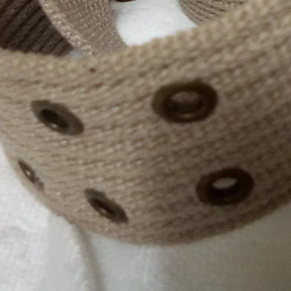 Tan Cotton Web Belt - Picture 5 of 5